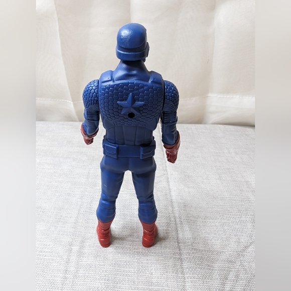 2015 Hasbro Marvel Captain America Blue Red Action Figure 6" Movable Arms Head - Picture 3 of 12